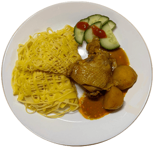 Crêpe filet au Curry Singapourien
