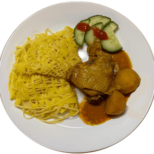 Crêpe filet au Curry Singapourien